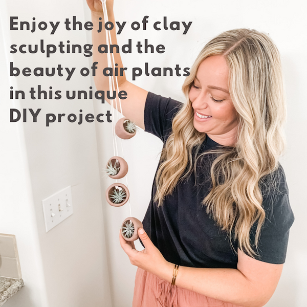 DIY Clay Air Plant Hanging