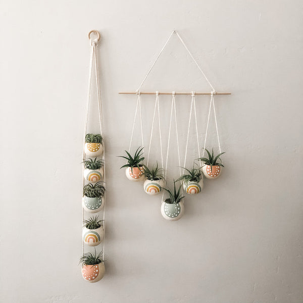 Pastel Rainbow Bell Cup Hanger- Set of 5
