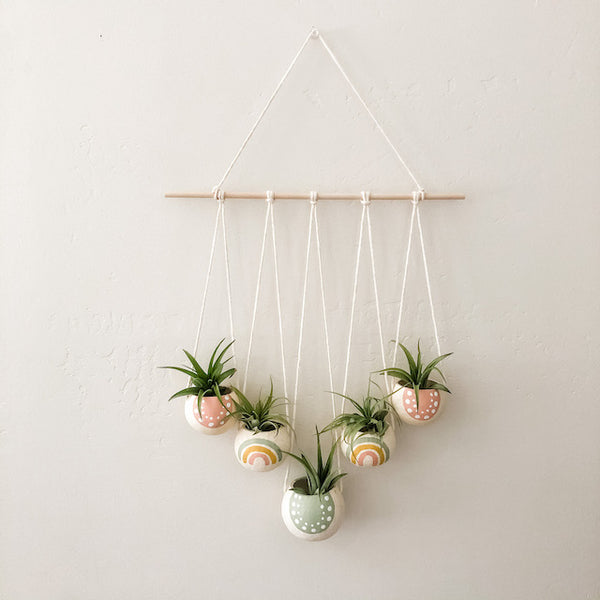 Pastel Rainbow Bell Cup Hanger- Set of 5