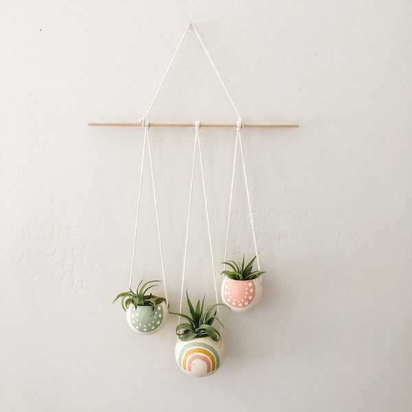 Pastel Rainbow Bell Cup Hanger- Set of 3