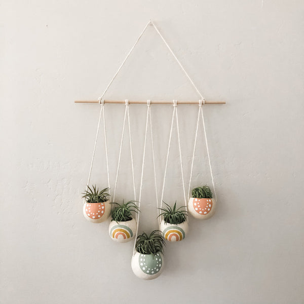 Pastel Rainbow Bell Cup Hanger- Set of 5