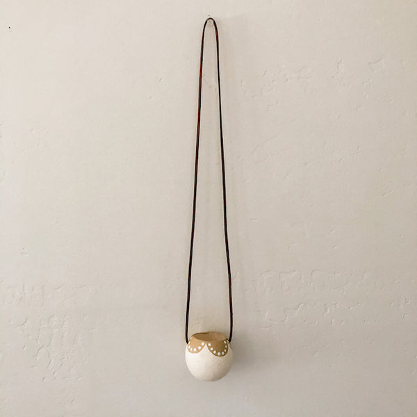 Single Black & Tan Hanging Bell Cups