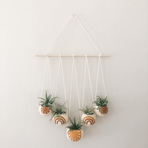 Warm Rainbow Bell Cup Hanger- Set of 5