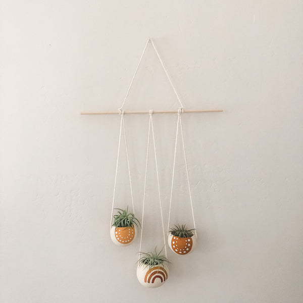 Warm Rainbow Bell Cup Hanger- Set of 3