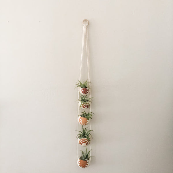 Warm Rainbow Bell Cup Hanger- Set of 5