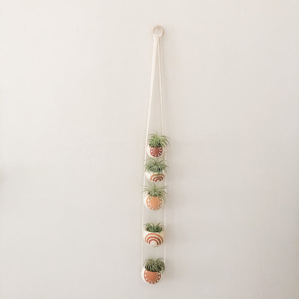 Warm Rainbow Bell Cup Hanger- Set of 5