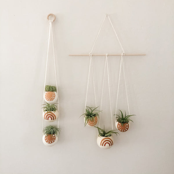 Warm Rainbow Bell Cup Hanger- Set of 3