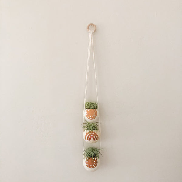 Warm Rainbow Bell Cup Hanger- Set of 3