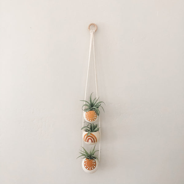 Warm Rainbow Bell Cup Hanger- Set of 3