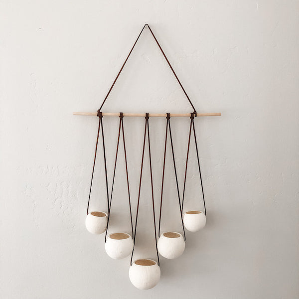 Natural Bell Cup Hanger- Set of 5