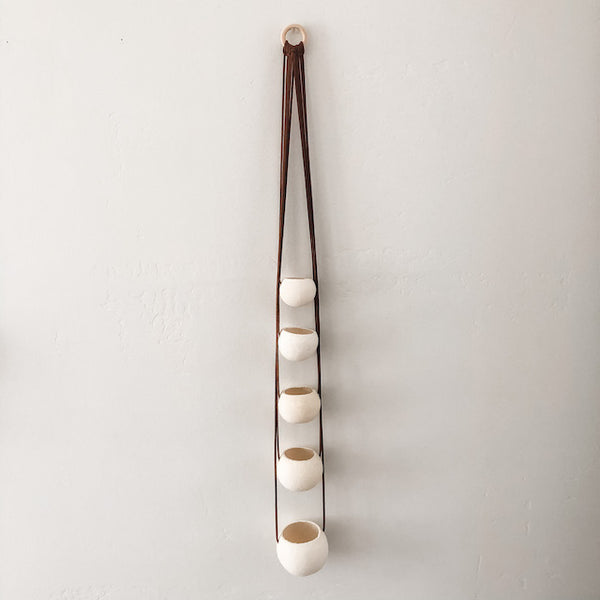 Natural Bell Cup Hanger- Set of 5