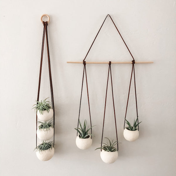 Natural Bell Cup Hanger- Set of 3