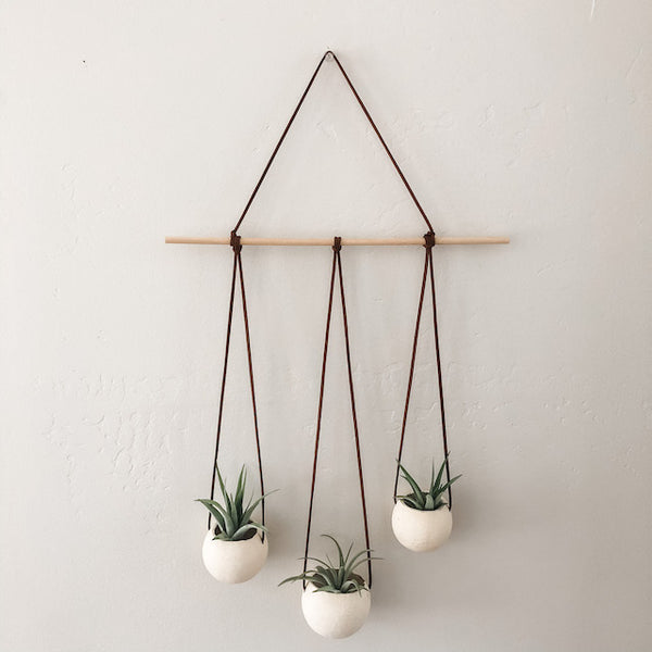 Natural Bell Cup Hanger- Set of 3