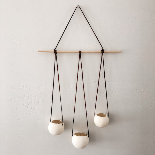 Natural Bell Cup Hanger- Set of 3
