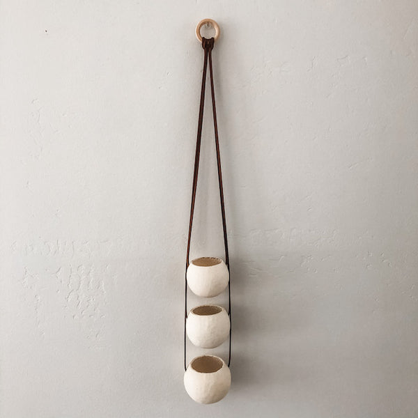 Natural Bell Cup Hanger- Set of 3