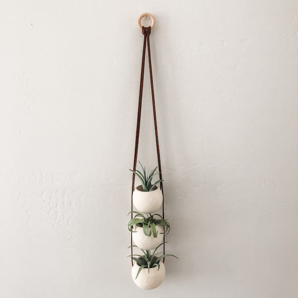 Natural Bell Cup Hanger- Set of 3