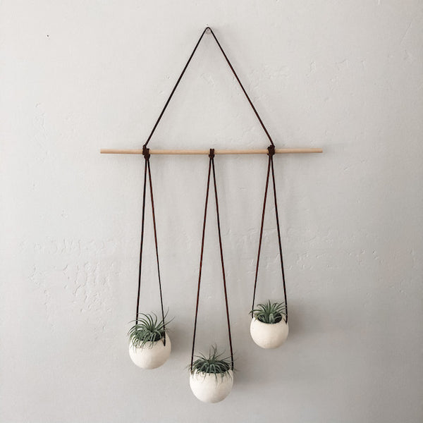 Natural Bell Cup Hanger- Set of 3