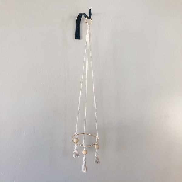 Hanging Gold Hoop Air Plant Throne, Medium