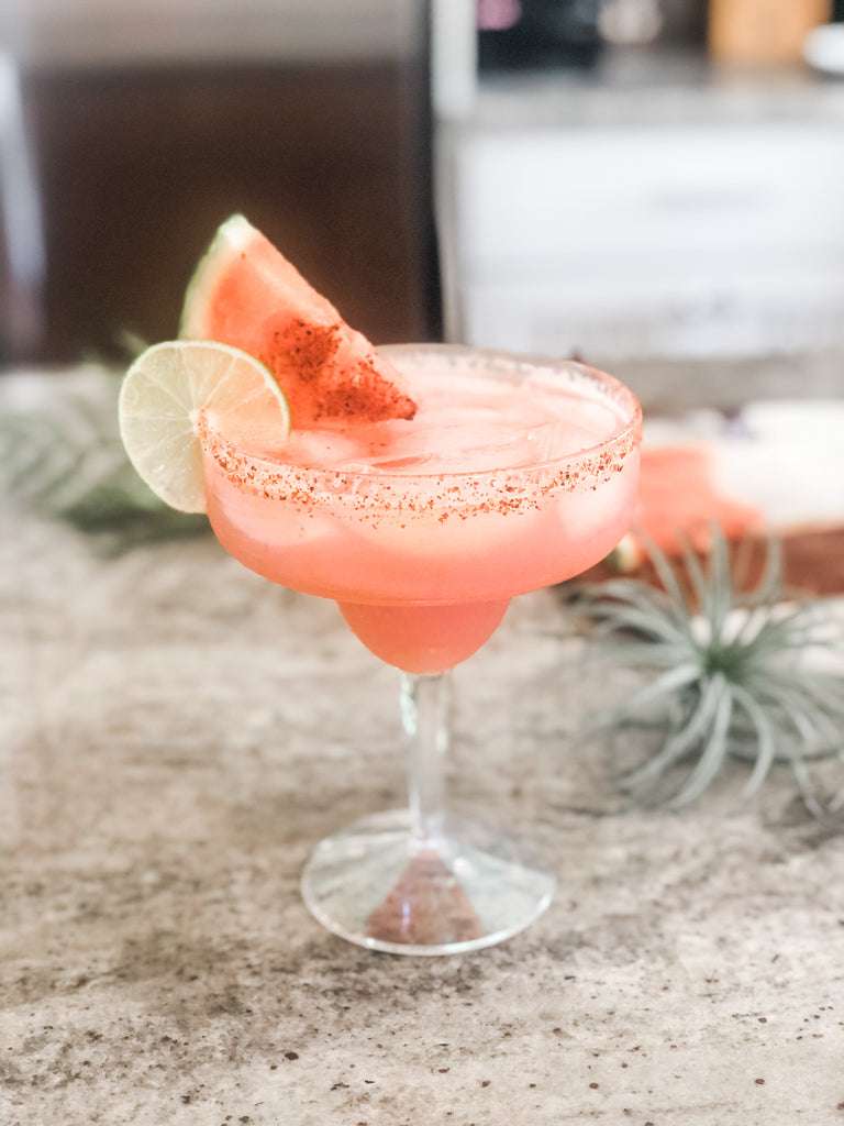 Happy Hour- Watermelon 'Mana'rita for National Tequila Day!